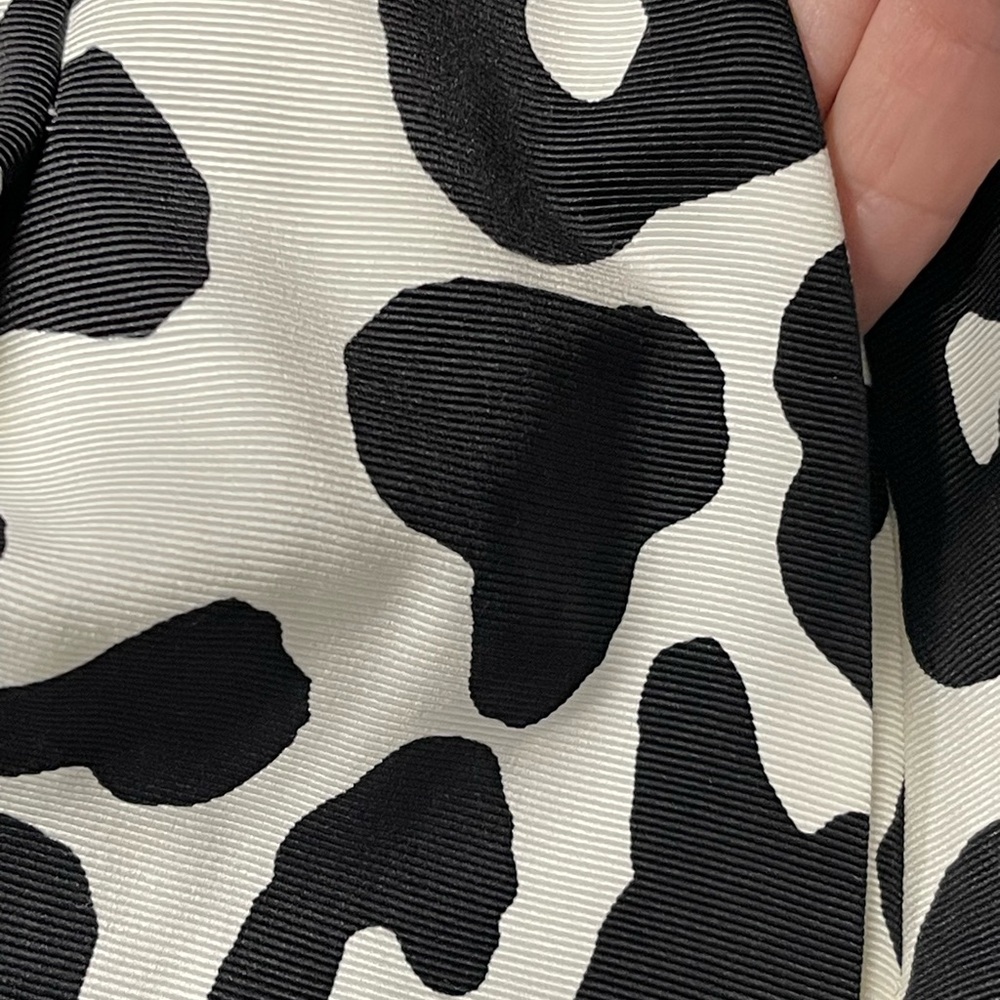Talbots Black and White Pleated Midi Skirt - Picture 3 of 12